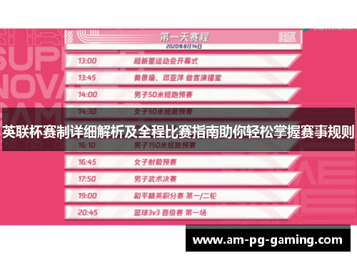 英联杯赛制详细解析及全程比赛指南助你轻松掌握赛事规则